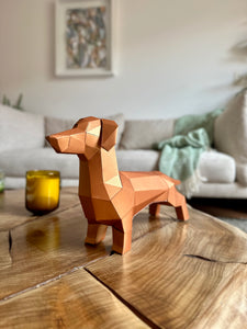 Salchicha (Dachshund) DIY - Cuerpo completo Metalizado