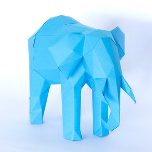 elefante de papel 3d para armar