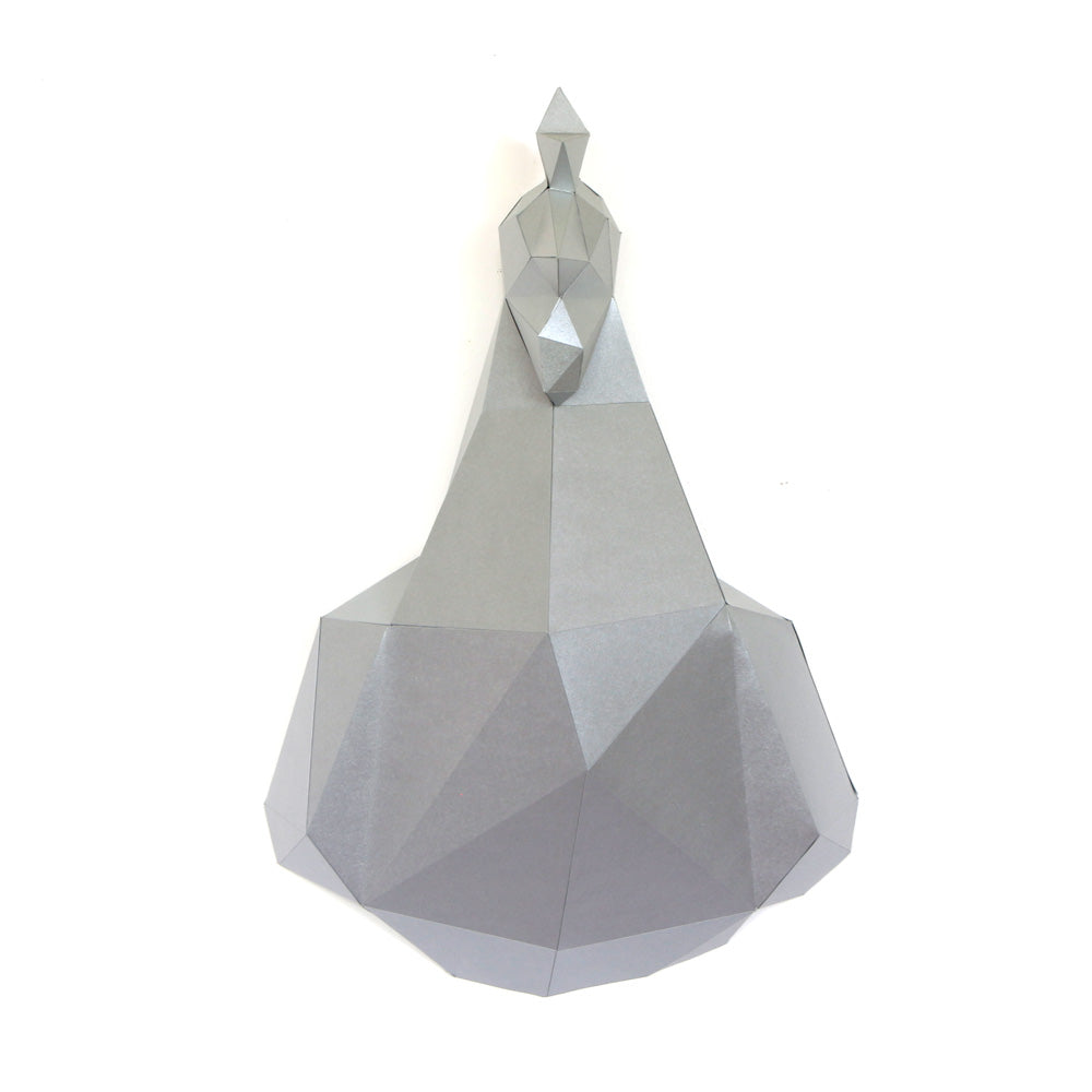 Gallo de Pared DIY / Papercraft Kit / Rompecabezas 3D - Metalizado
