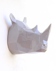 Rinoceronte Escultura Gris